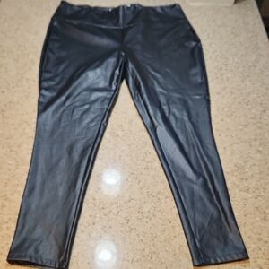Kendall And Kylie Black Faux Leather Leggings